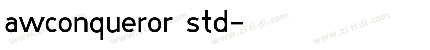 awconqueror std字体转换
